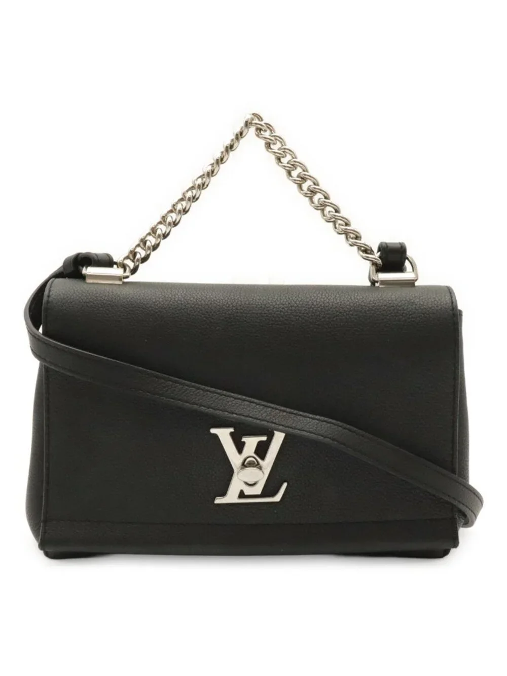 Louis Vuitton Lockme II 2 BB Shoulder Bag 2-Way Chain Handle Noir Black